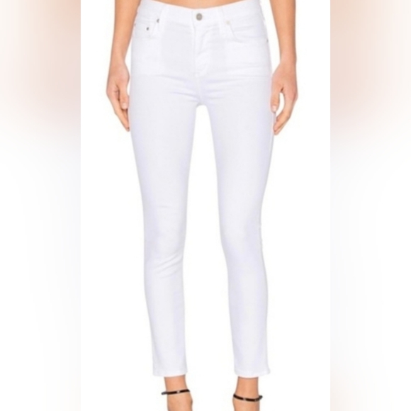 Theory White Stretchy Skinny Jeans - Picture 1 of 6